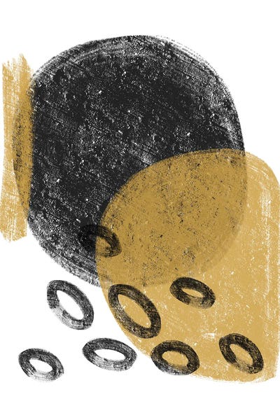 Pixy Paper: Dalia Chalk Black And Gold Bubbles by Pixy Paper