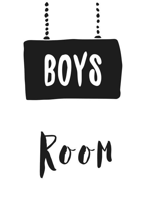 Boys Room Black by Pixy Paper wall art