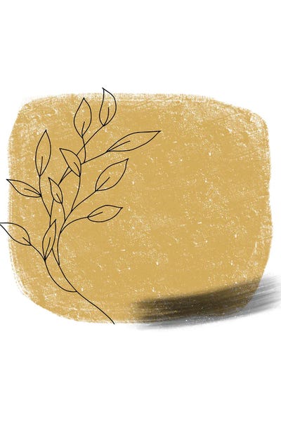Pixy Paper: Dalia Chalk Gold Floral Square by Pixy Paper