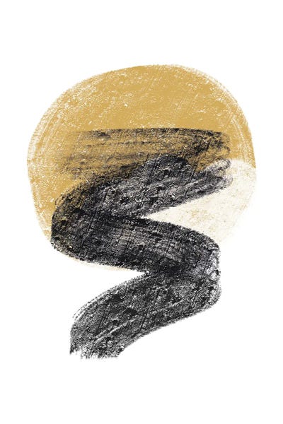 Dalia Chalk Gold Moon Zig by Pixy Paper canvas print