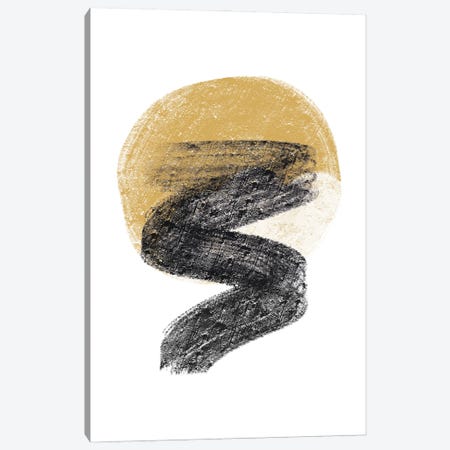 Dalia Chalk Gold Moon Zig Canvas Print #PXY1023} by Pixy Paper Canvas Print