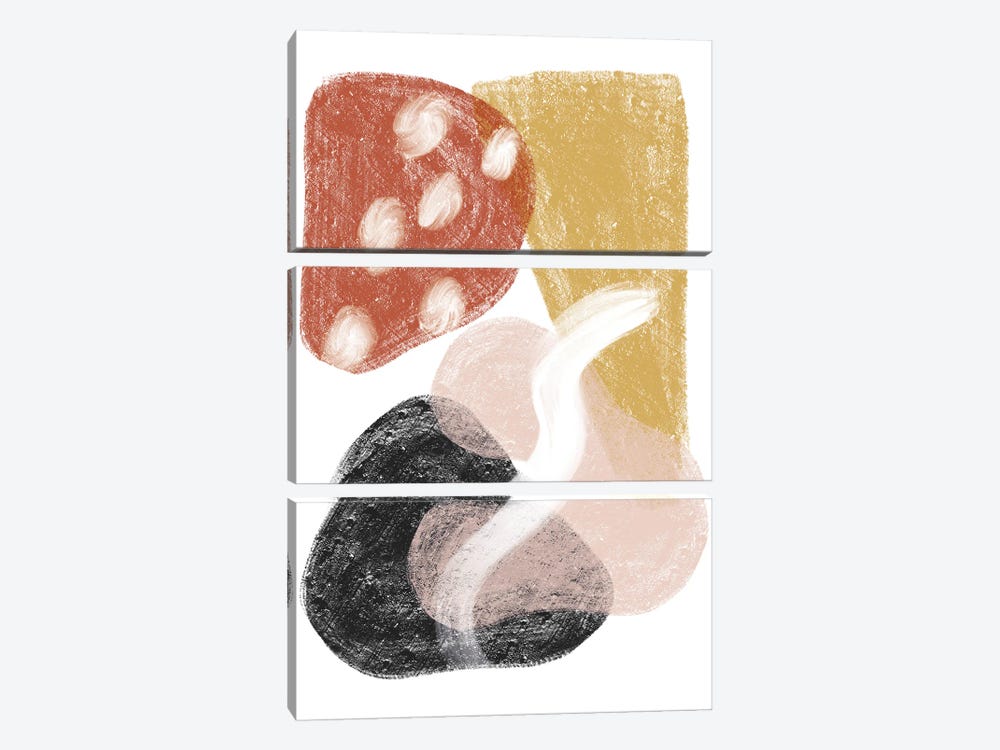 Dalia Chalk Mix Match Shapes by Pixy Paper 3-piece Canvas Artwork
