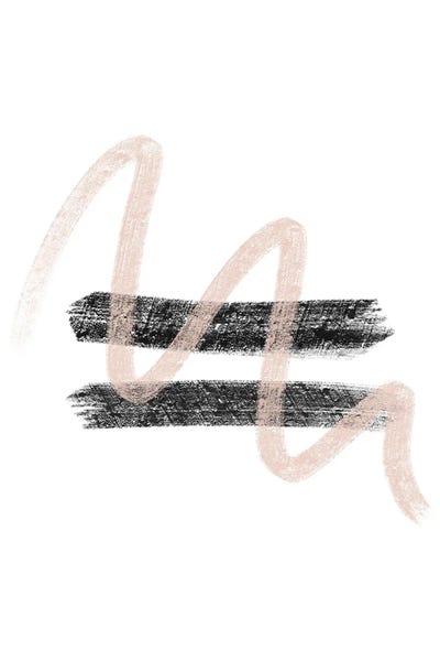 Pixy Paper: Dalia Chalk Pink And Black Line Contrast by Pixy Paper