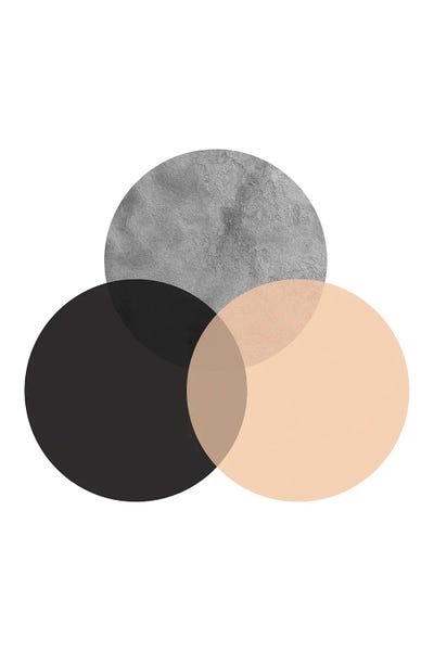 Pixy Paper: Geometric Peach And Black Circles by Pixy Paper