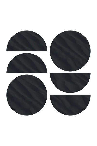 Pixy Paper: Half And Full Circle Black Doubled by Pixy Paper