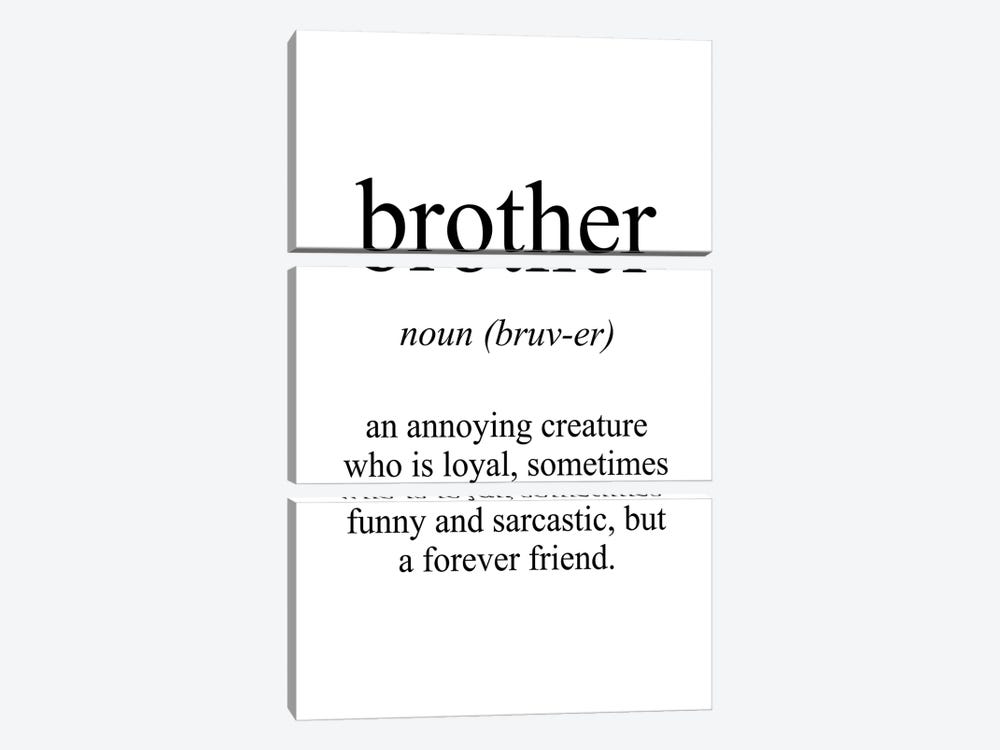 Brother Meaning by Pixy Paper 3-piece Canvas Art