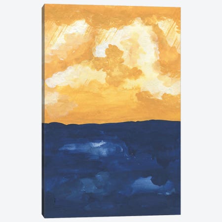 Horizon Abstract Sea Canvas Print #PXY1062} by Pixy Paper Canvas Print