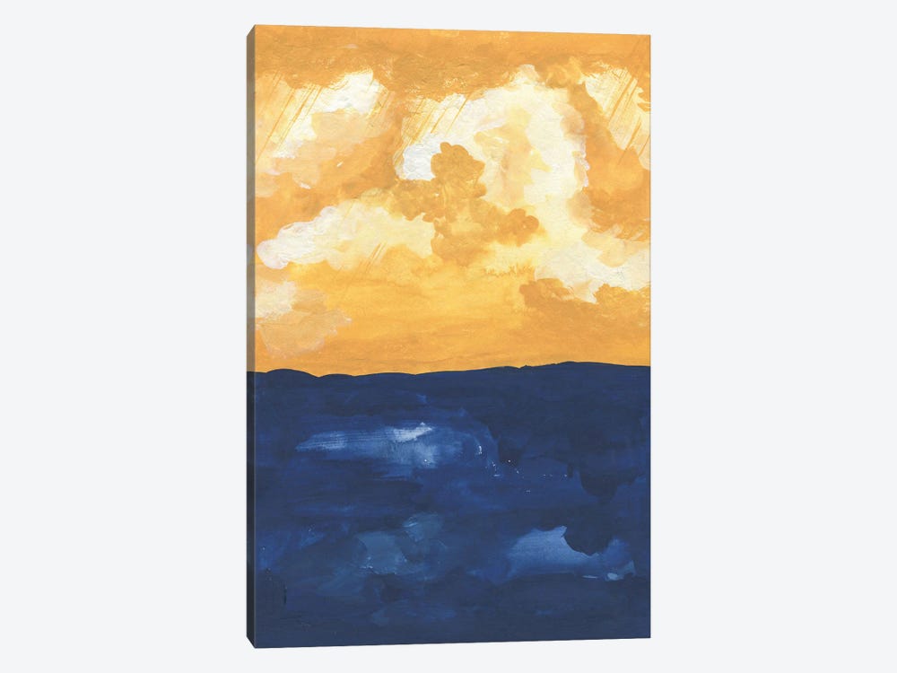 Horizon Abstract Sea by Pixy Paper 1-piece Canvas Art Print