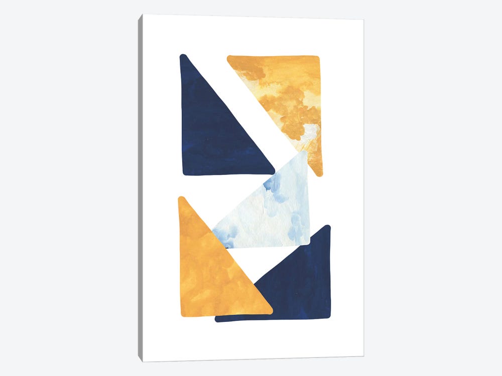 Horizon Triangles by Pixy Paper 1-piece Canvas Print