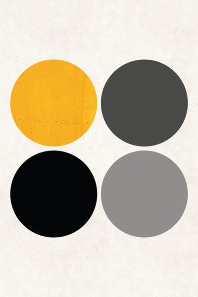 Pixy Paper: Circles Mustard by Pixy Paper