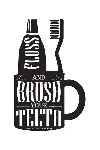Pixy Paper: Brush Your Teeth Silhouette by Pixy Paper