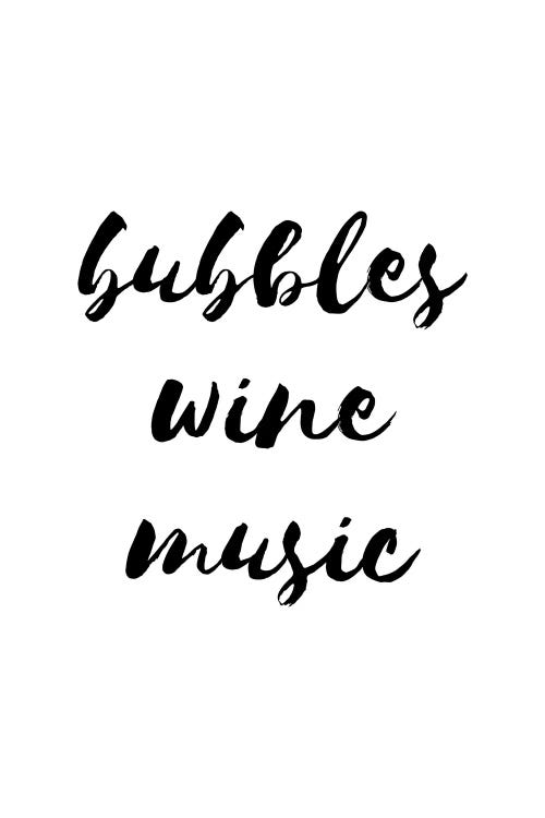 Bubbles Wine Music