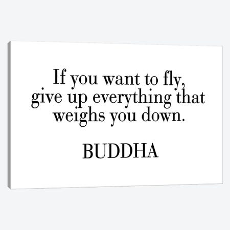 Buddha Quote Canvas Print #PXY108} by Pixy Paper Canvas Art Print