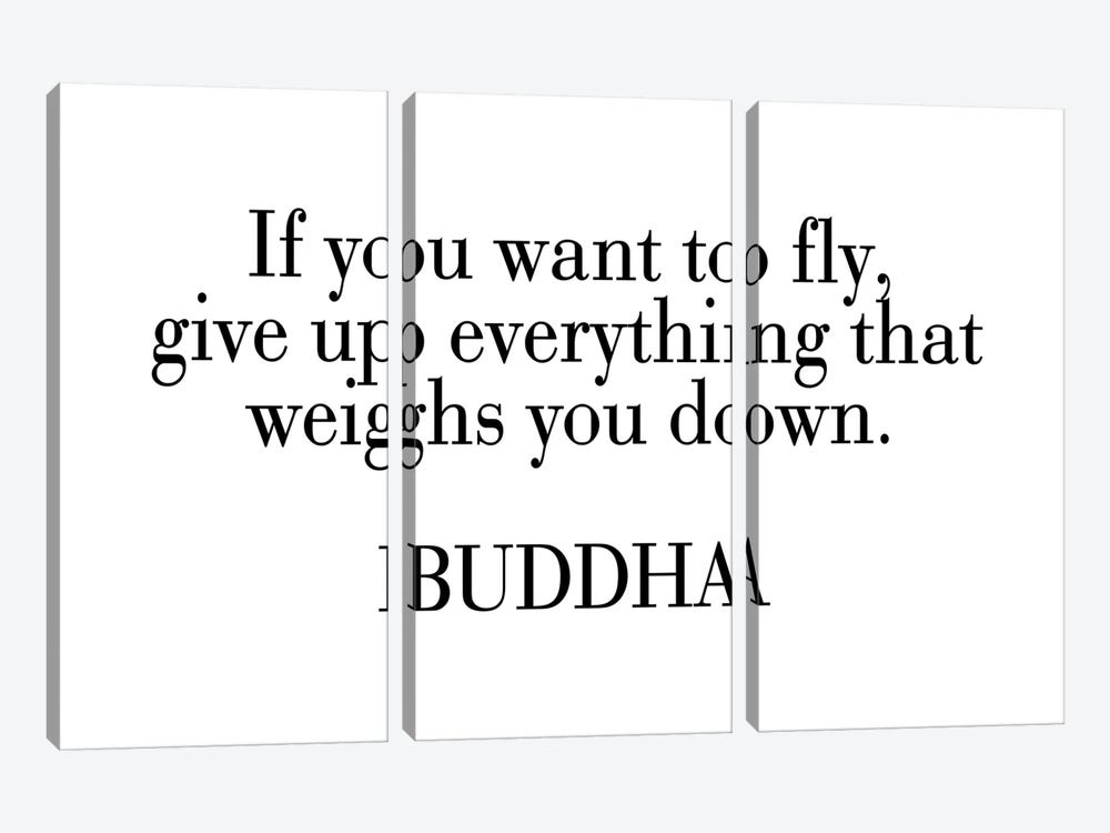 Buddha Quote by Pixy Paper 3-piece Art Print