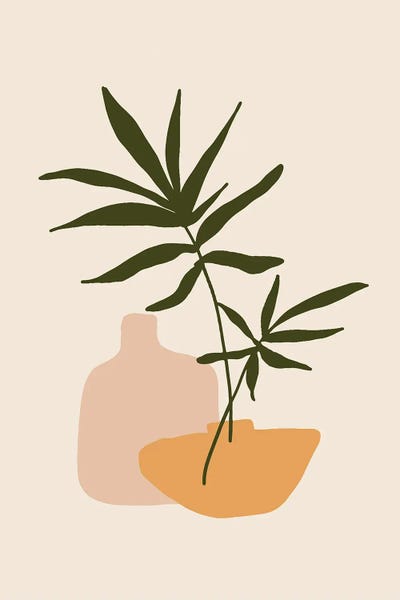 Pixy Paper: Mica Plant Pots Beige I by Pixy Paper