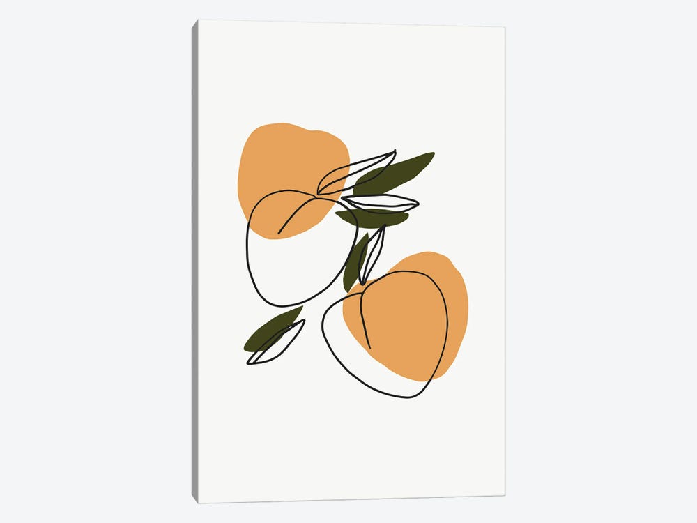 Mica Apricots III by Pixy Paper 1-piece Canvas Artwork