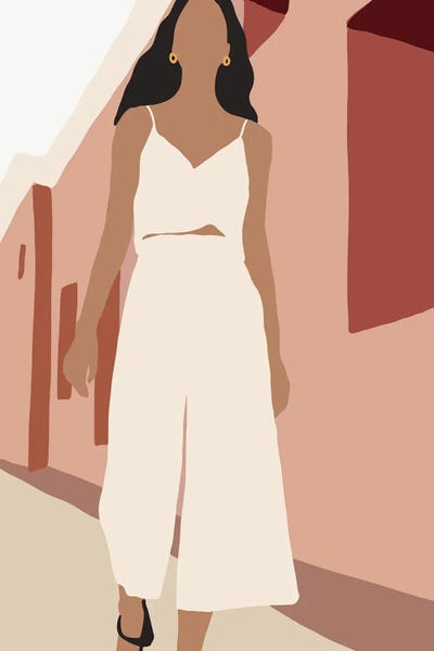 Mica Girl In Street VII by Pixy Paper canvas print