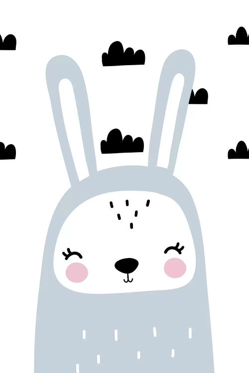 Bunny Blue With Clouds Scandi