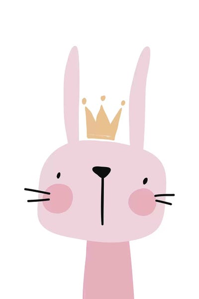 Bunny Pink by Pixy Paper canvas print