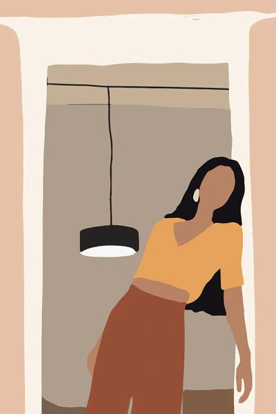 Mica Girl In Doorway X by Pixy Paper canvas print