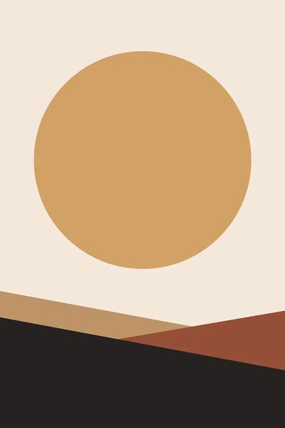 Mica Sand Big Sun XVII by Pixy Paper canvas print