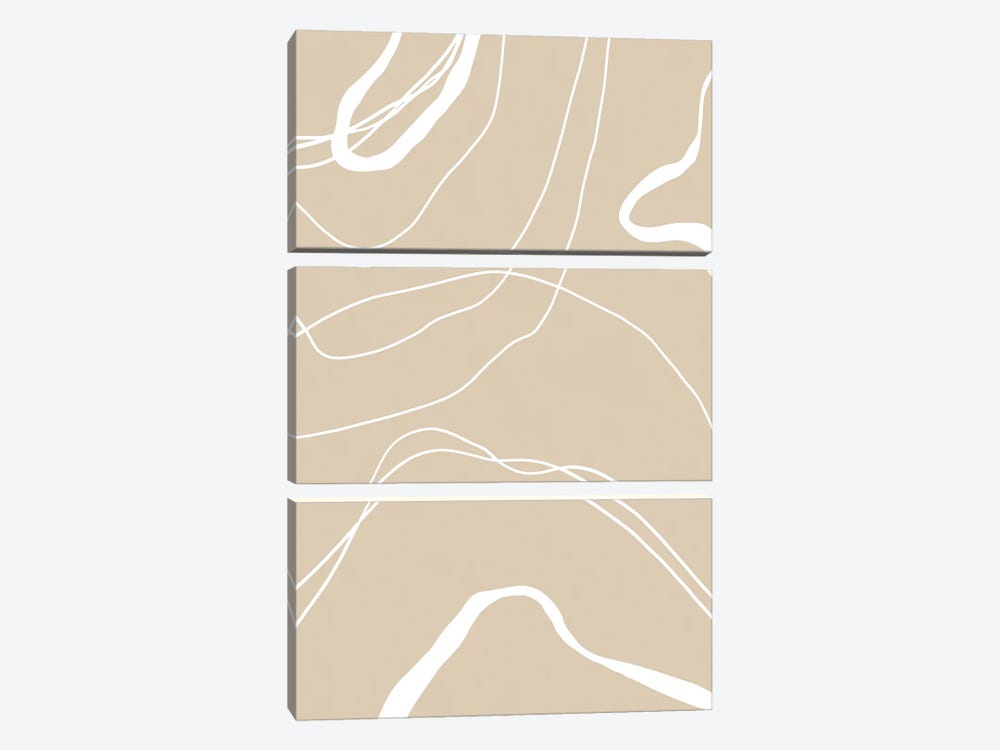 Mica Sand Swirls XXIV by Pixy Paper 3-piece Canvas Artwork