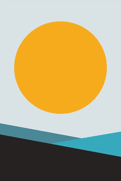 Pixy Paper: Mita Teal Big Sun VI by Pixy Paper