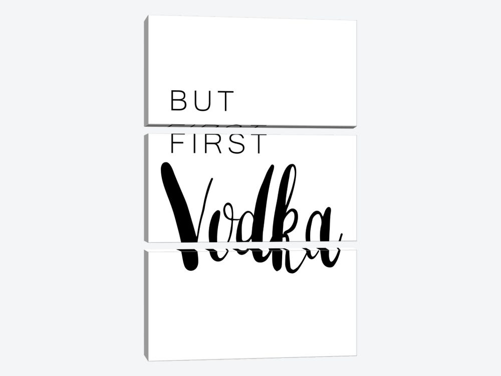 But First Vodka by Pixy Paper 3-piece Art Print