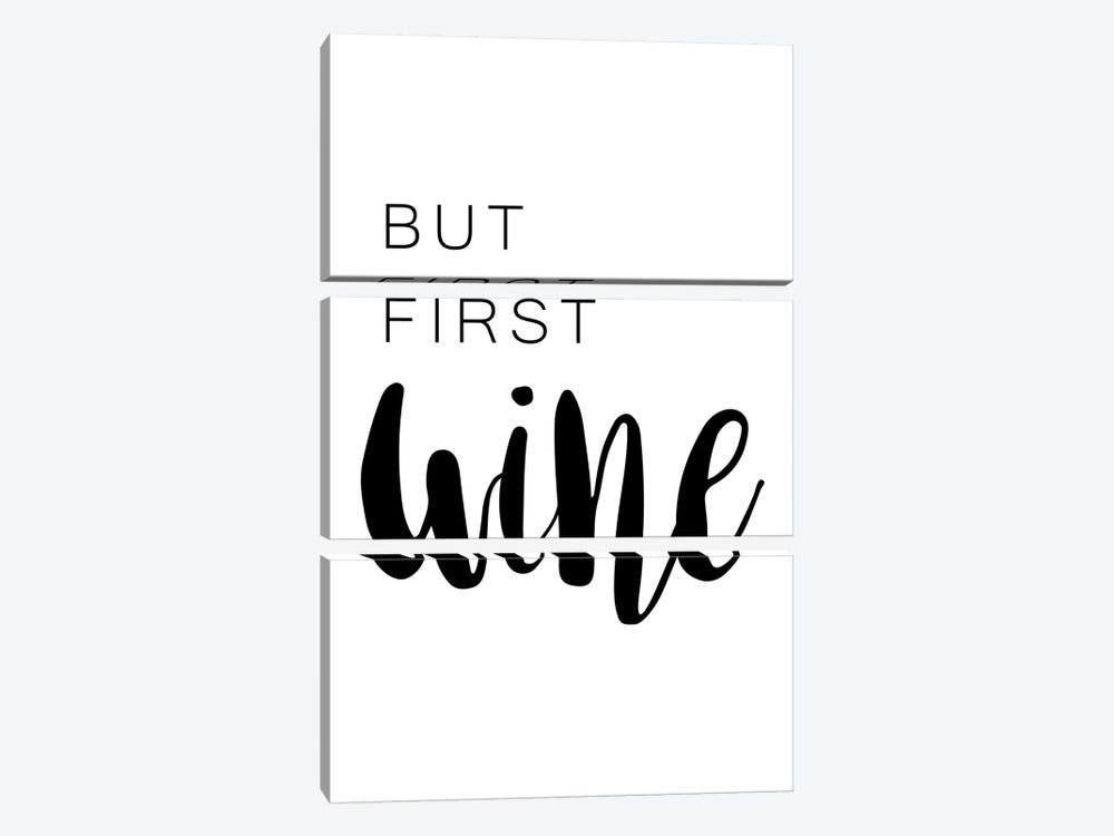 But First Wine  by Pixy Paper 3-piece Canvas Art