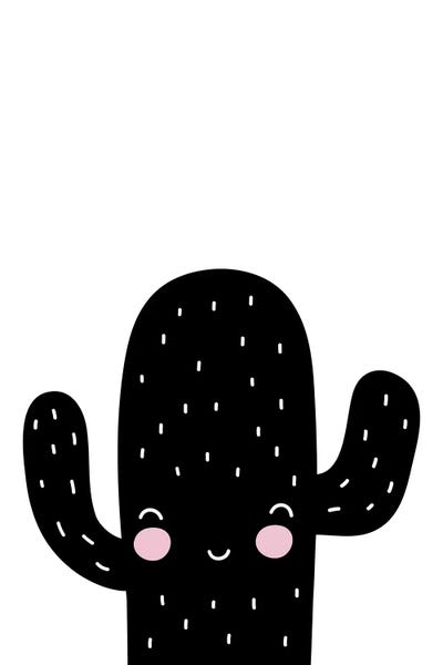 Pixy Paper: Cactus Black And White Scandi by Pixy Paper