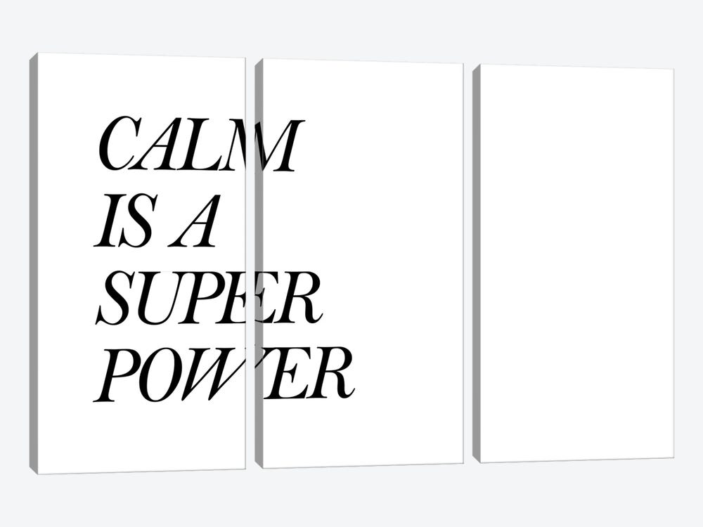 Calm Is A Super Power by Pixy Paper 3-piece Canvas Wall Art