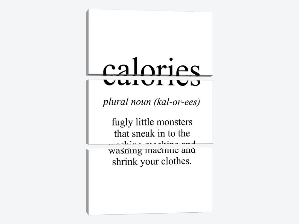 Calories Meaning by Pixy Paper 3-piece Canvas Print
