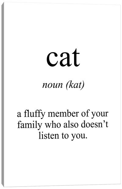 Cat Meaning Canvas Art Print - Pet Obsessed