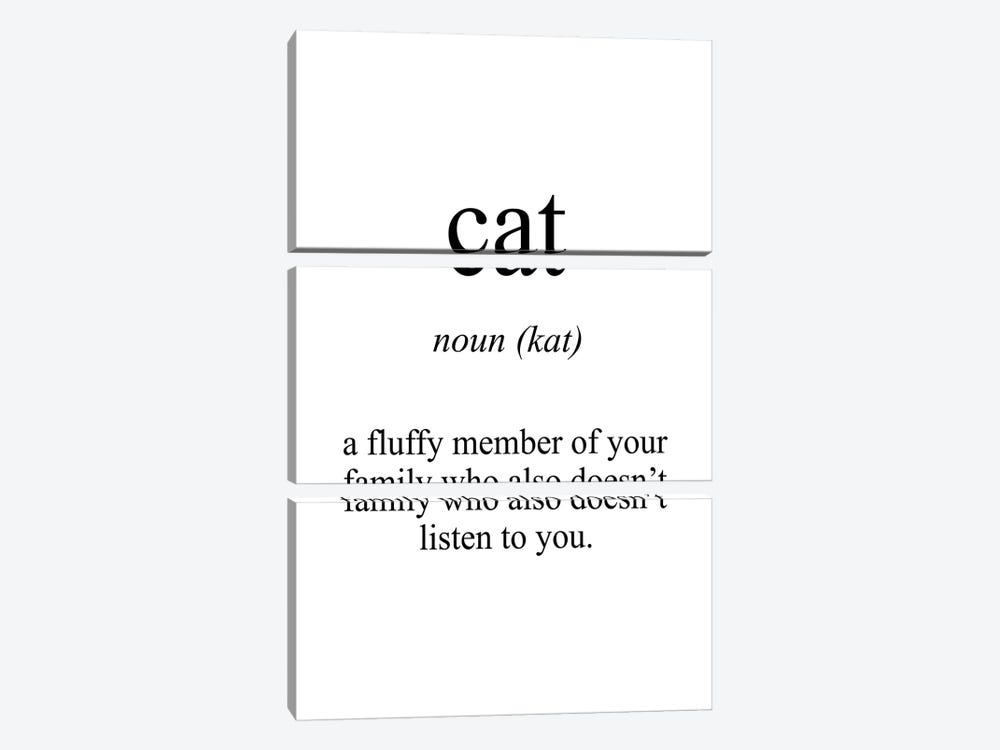 Cat Meaning by Pixy Paper 3-piece Art Print
