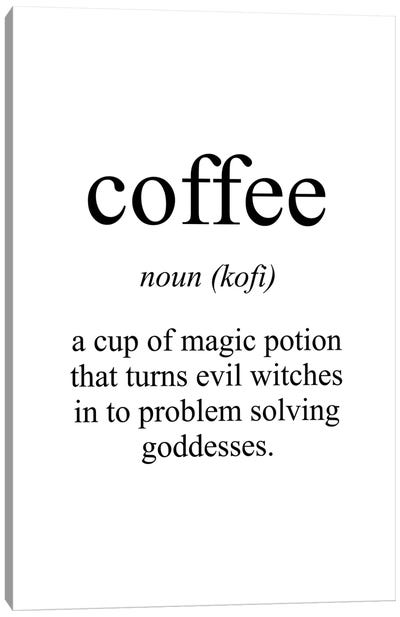 Coffee Meaning Canvas Art Print - The PTA