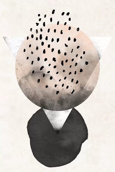 Abstract Nude & Pearl III by Pixy Paper art print