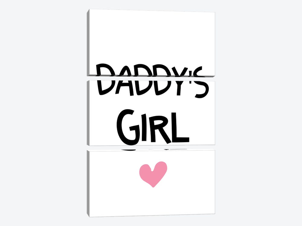 Daddys Girl Funky by Pixy Paper 3-piece Canvas Print