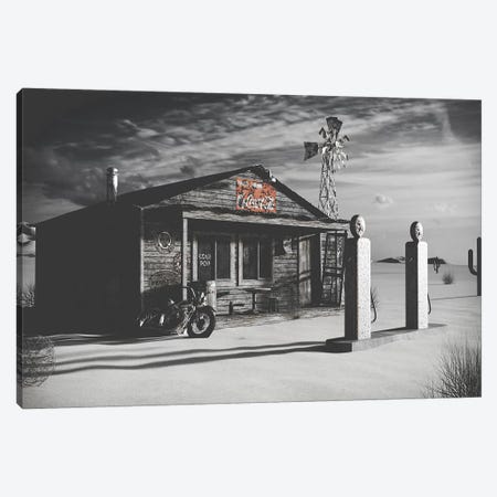 Dark Texas Store Canvas Print #PXY144} by Pixy Paper Canvas Art