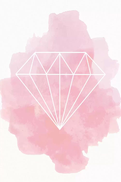 Diamond Pink Watercolour