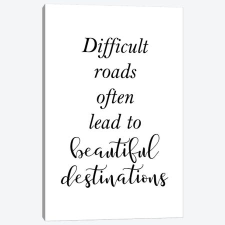 Difficult Roads Canvas Print #PXY150} by Pixy Paper Canvas Art