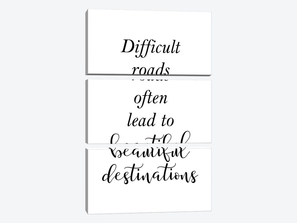 Difficult Roads by Pixy Paper 3-piece Canvas Art