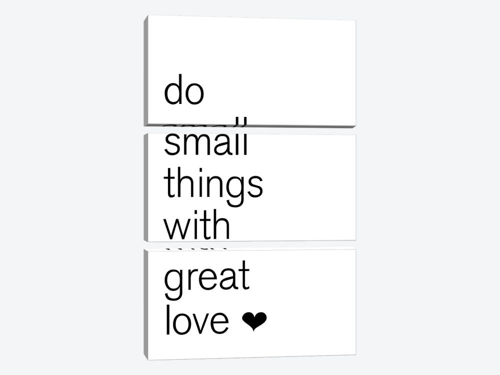 Do Small Things by Pixy Paper 3-piece Canvas Print