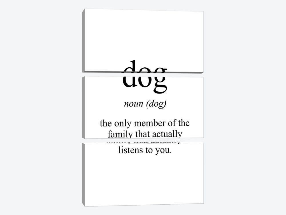 Dog Meaning by Pixy Paper 3-piece Canvas Wall Art