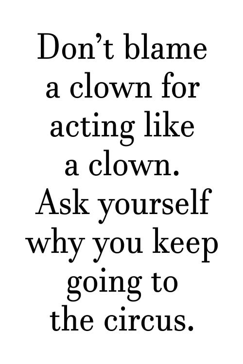 Dont Blame A Clown