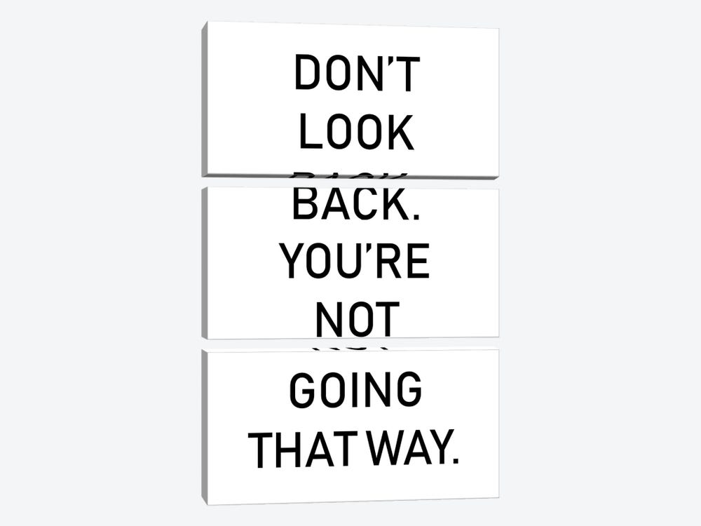 Dont Look Back by Pixy Paper 3-piece Canvas Print