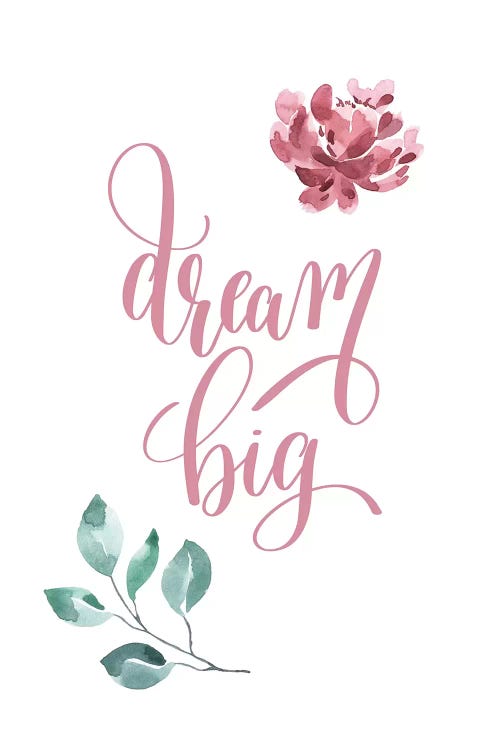 Dream Big Pink Floral Collection