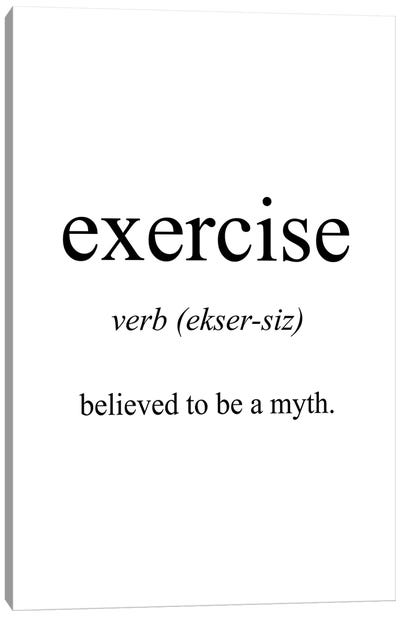 Exercise Meaning Canvas Art Print - Pixy Paper