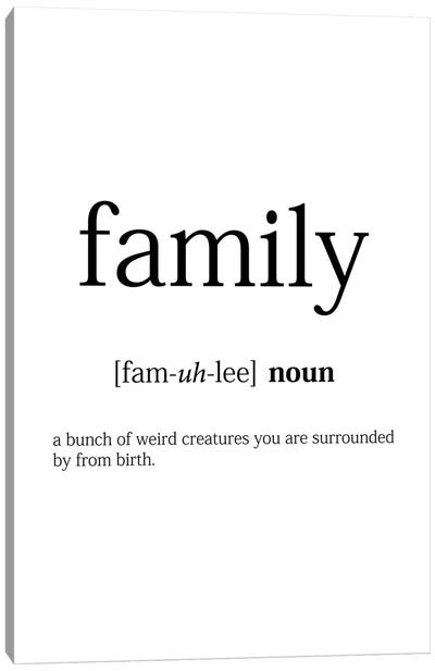 Family Meaning Canvas Art Print - The PTA
