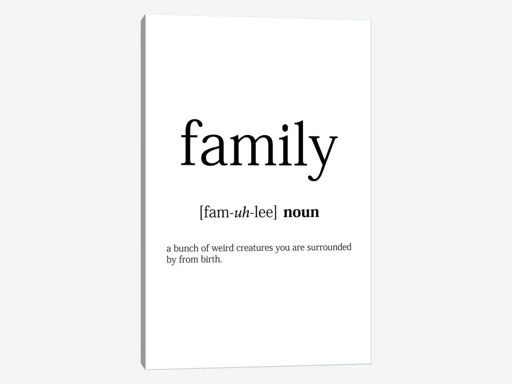 Family Meaning by Pixy Paper 1-piece Canvas Wall Art