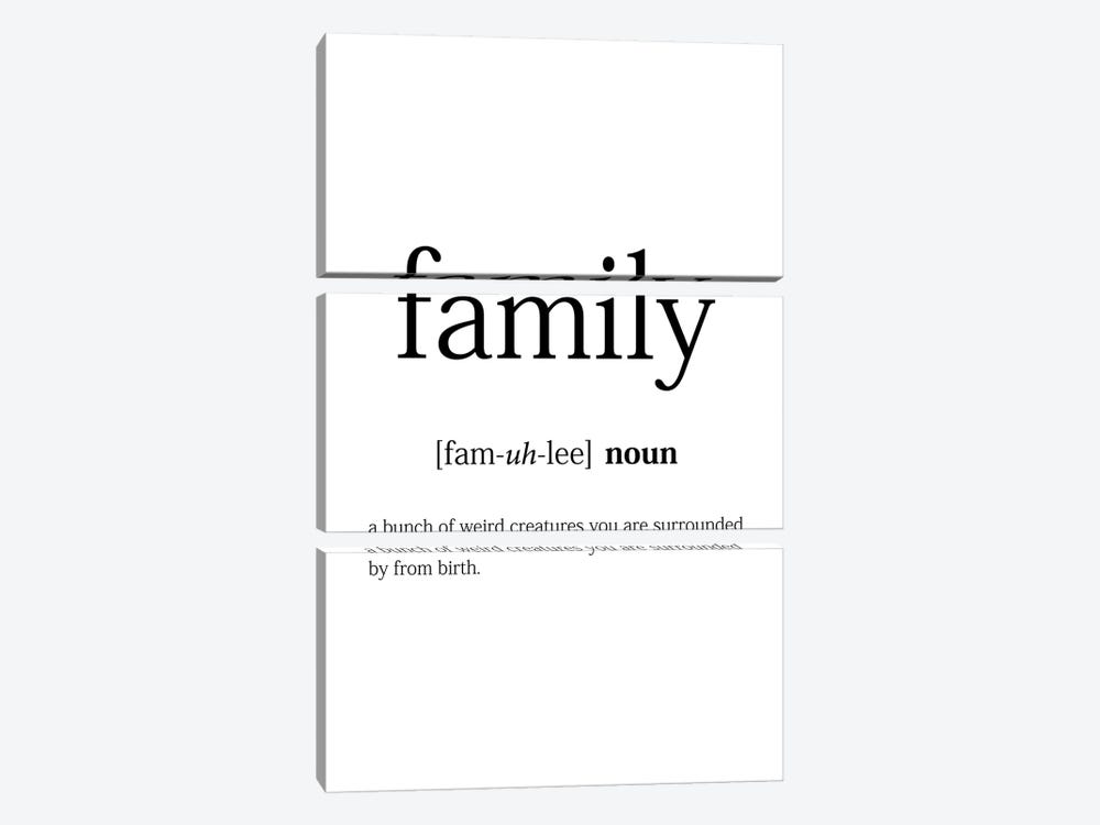 Family Meaning by Pixy Paper 3-piece Canvas Artwork